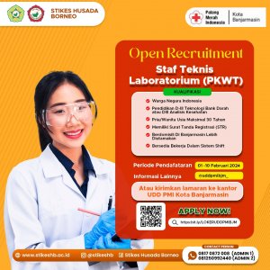 Open Recruitment – Staf Teknis Laboratorium (PKWT)