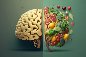 Ilustrasi otak yang mendapatkan nutrisi