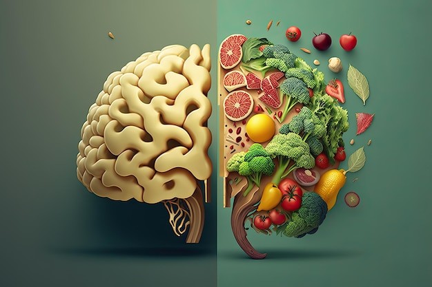 Ilustrasi otak yang mendapatkan nutrisi