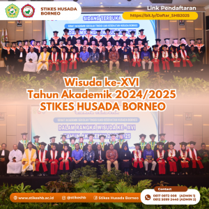STIKes Husada Borneo Gelar Wisuda ke-XVI dan Anugerahkan Penghargaan kepada Lulusan Terbaik