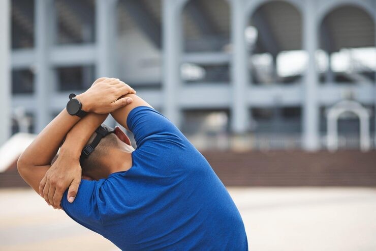 Pemanasan sebelum sit up.