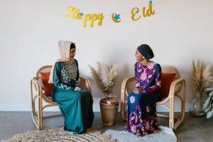 Ilustrasi tradisi Indonesia saat Idul Fitri.