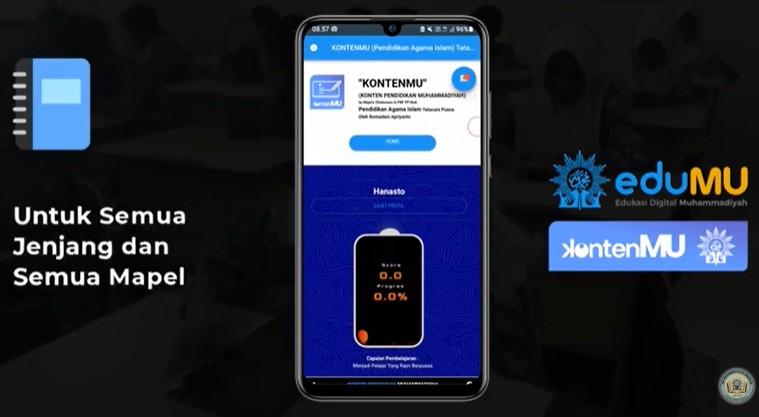 Tampilan KontenMu yang berbasis artificial intelligence.